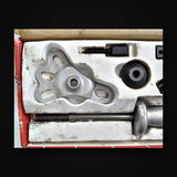 Close up of the Mac Tools PS958 puller head casting and forcing screw with hex jam nut in the foam tray
