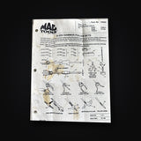 Original Mac Tools Form 105324 slide hammer puller set instruction sheet dated 1989, assembly diagrams